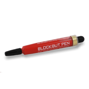 Red Blockout Pen – Pinhole & Touch-Up Pen for Solvent and UV Screen Printing