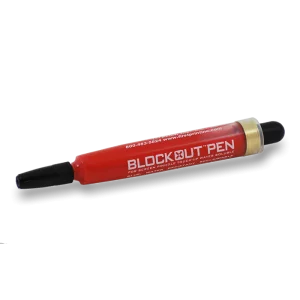 Red Blockout Pen for UV and Solvent Screen Printing