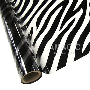AMagic Specialty T3ZBRA Clear Zebra Heat Transfer Foil - Create Shiny Metallic Designs