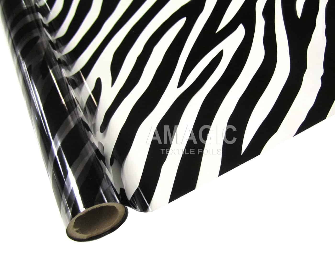 Klaser_T3ZBRA AMagic Specialty T3ZBRA Clear Zebra Heat Transfer Foil - Create Shiny Metallic Designs