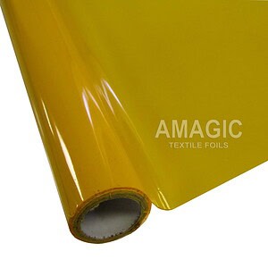 AMagic Y1 Yellow Heat Transfer Foil - Create Shiny Metallic Designs