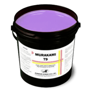 Murakami T9 Violet Screen Printing Emulsion - High-Performance Photopolymer Emulsion for Water-Based, Discharge, HSA & Plastisol Inks
