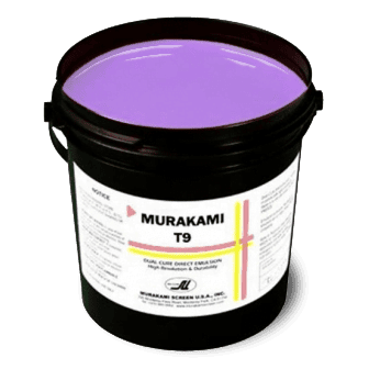 Murakami T9 Violet Screen Printing Emulsion - High-Performance Photopolymer Emulsion for Water-Based, Discharge, HSA & Plastisol Inks