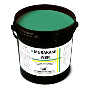 Murakami WSR Dual Cure Screen Printing Emulsion - High-Solids Dual Cure Emulsion for Water-Based, Discharge, HSA & Plastisol Inks