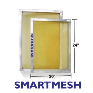 Murakami 20"x24” 150/48 S Mesh Yellow Aluminum PreStretched Screens (10 Pack)
