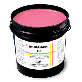 Murakami T9 Pink Emulsion - High-Performance Photopolymer Screen Printing Emulsion for Water-Based, Discharge, HSA & Plastisol Inks