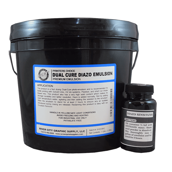 Printers Choice Dual Cure Pink Screen Printing Emulsion - Versatile Dual Cure Emulsion for Water-Based, Discharge & Plastisol Inks