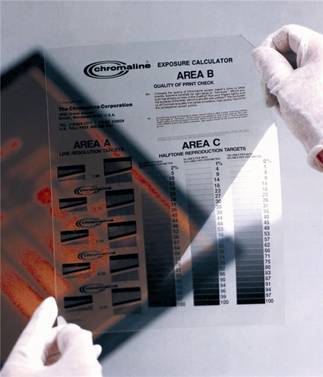 Chromaline 10-Step Exposure Calculator for Screen Printing