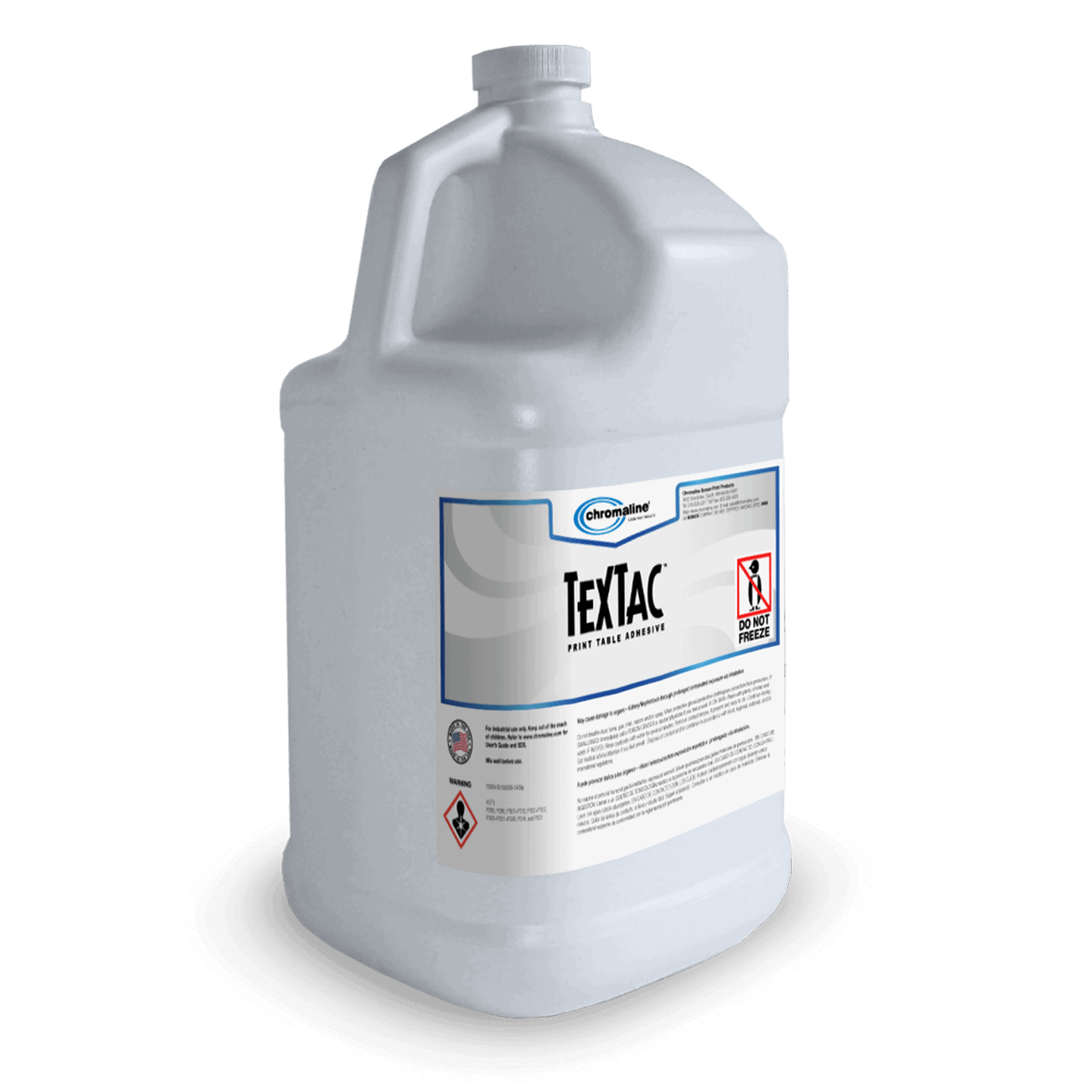 Chromaline TexTac Liquid Pallet Adhesive – Water-Based, Overspray-Free Adhesive for Screen Printing