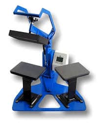 Geo Knight DK8T Twin Label Heat Press – 6x8 Dual Station Clamshell for Neck Labels & Small Transfers