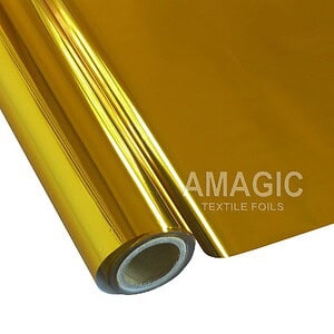 Amagic H4 Yellow Gold Heat Transfer Foil - Create Shiny Metallic Designs