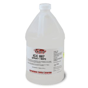 ICC 887 Spray/Wipe™ On-Press Cleaner – Fast, Emulsion-Safe Press Wash for Screen Printers