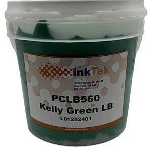 Inktek 560 Kelly Green Plastisol Ink - Low Cure Formula for Optimal Screen Printing