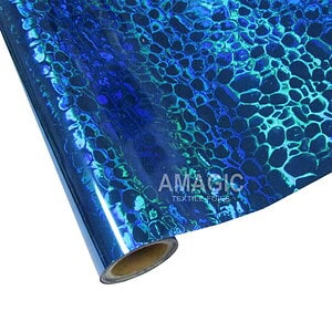AMagic Holographic B3K101 Pebbles Heat Transfer Foil - Create Shiny Metallic Designs