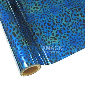 AMagic Specialty BCAK01 Leopard Heat Transfer Foil - Create Shiny Metallic Designs