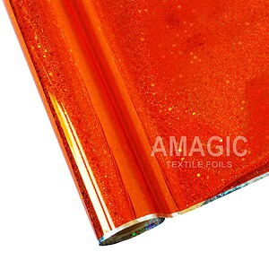 AMagic Holographic E0KP73 Glitter Heat Transfer Foil - Create Shiny Metallic Designs