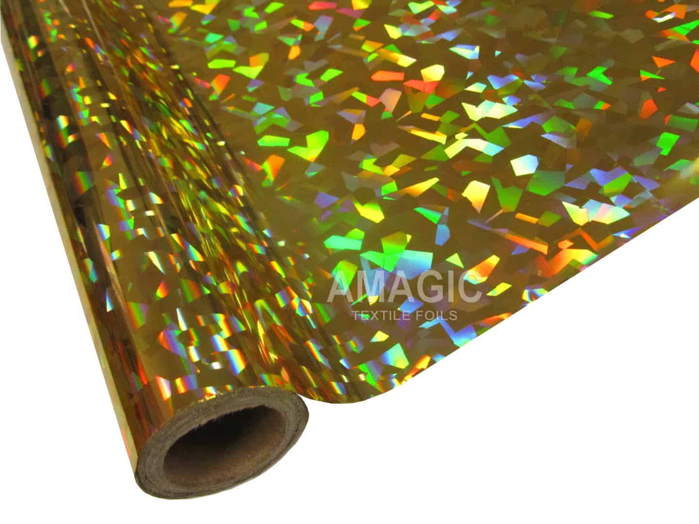 AMagic Holographic G0HP38 Cracked Ice Heat Transfer Foil - Create Shiny Metallic Designs