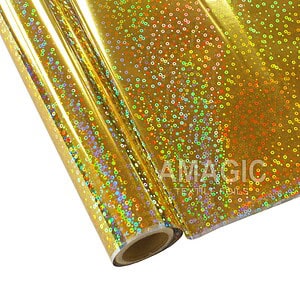 AMagic Holographic G0HP65 Sequins Heat Transfer Foil - Create Shiny Metallic Designs