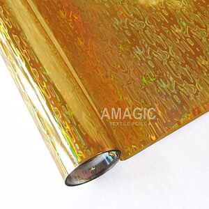 AMagic Holographic G0K114 Waterfall Heat Transfer Foil - Create Shiny Metallic Designs
