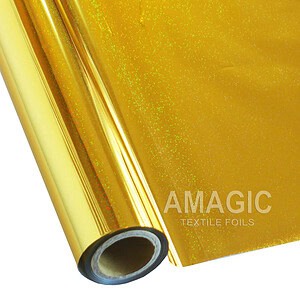 AMagic Holographic G0KP12 Pixie Dust Heat Transfer Foil - Create Shiny Metallic Designs