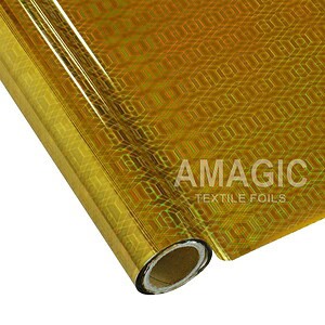 AMagic Holographic G0KP38 Hexagon Heat Transfer Foil - Create Shiny Metallic Designs