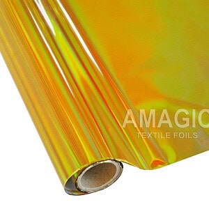 AMagic Holographic G0ZP02 Holo Rainbow Heat Transfer Foil - Create Shiny Metallic Designs