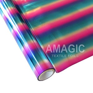 AMagic Specialty MCAA04 Rainbow Heat Transfer Foil - Create Shiny Metallic Designs