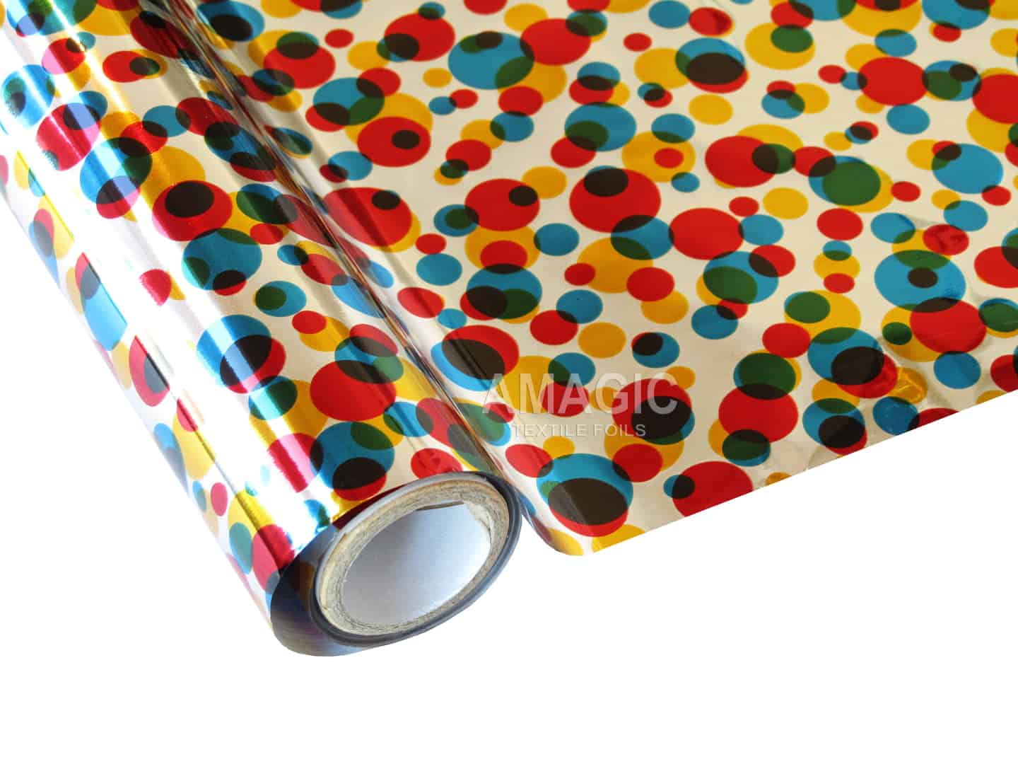 AMagic Specialty MCAH01 Multi Dots Heat Transfer Foil - Create Shiny Metallic Designs