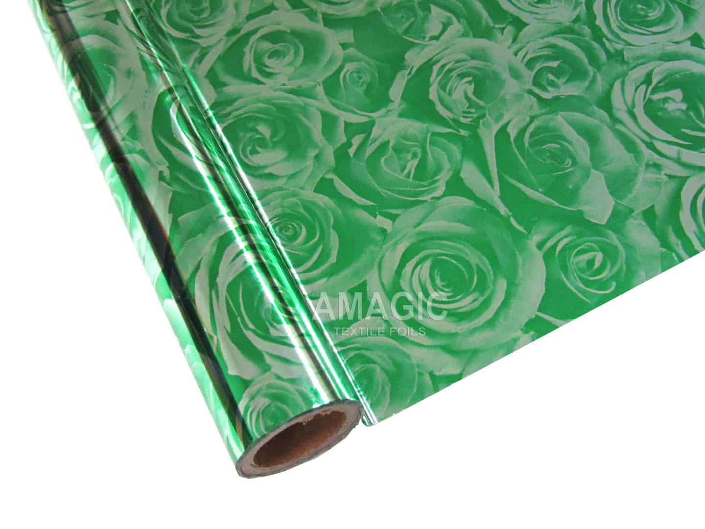 AMagic Specialty N1AD01 Roses Heat Transfer Foil - Create Shiny Metallic Designs