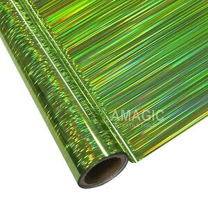 AMagic Holographic NAK271 Lines Heat Transfer Foil - Create Shiny Metallic Designs