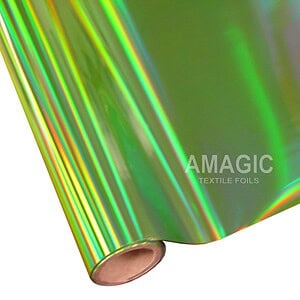 AMagic Holographic NAZP02 Holo Rainbow Heat Transfer Foil - Create Shiny Metallic Designs