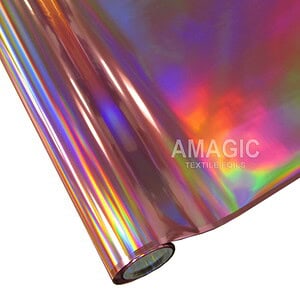 AMagic Holographic PCZP02 Holo Rainbow Heat Transfer Foil - Create Shiny Metallic Designs