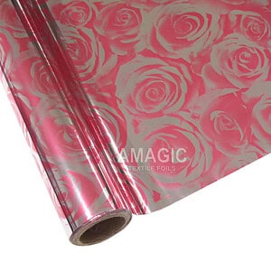 AMagic Specialty PEAD01 Roses Heat Transfer Foil - Create Shiny Metallic Designs