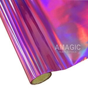 AMagic Holographic PGZP02 Holo Rainbow Heat Transfer Foil - Create Shiny Metallic Designs