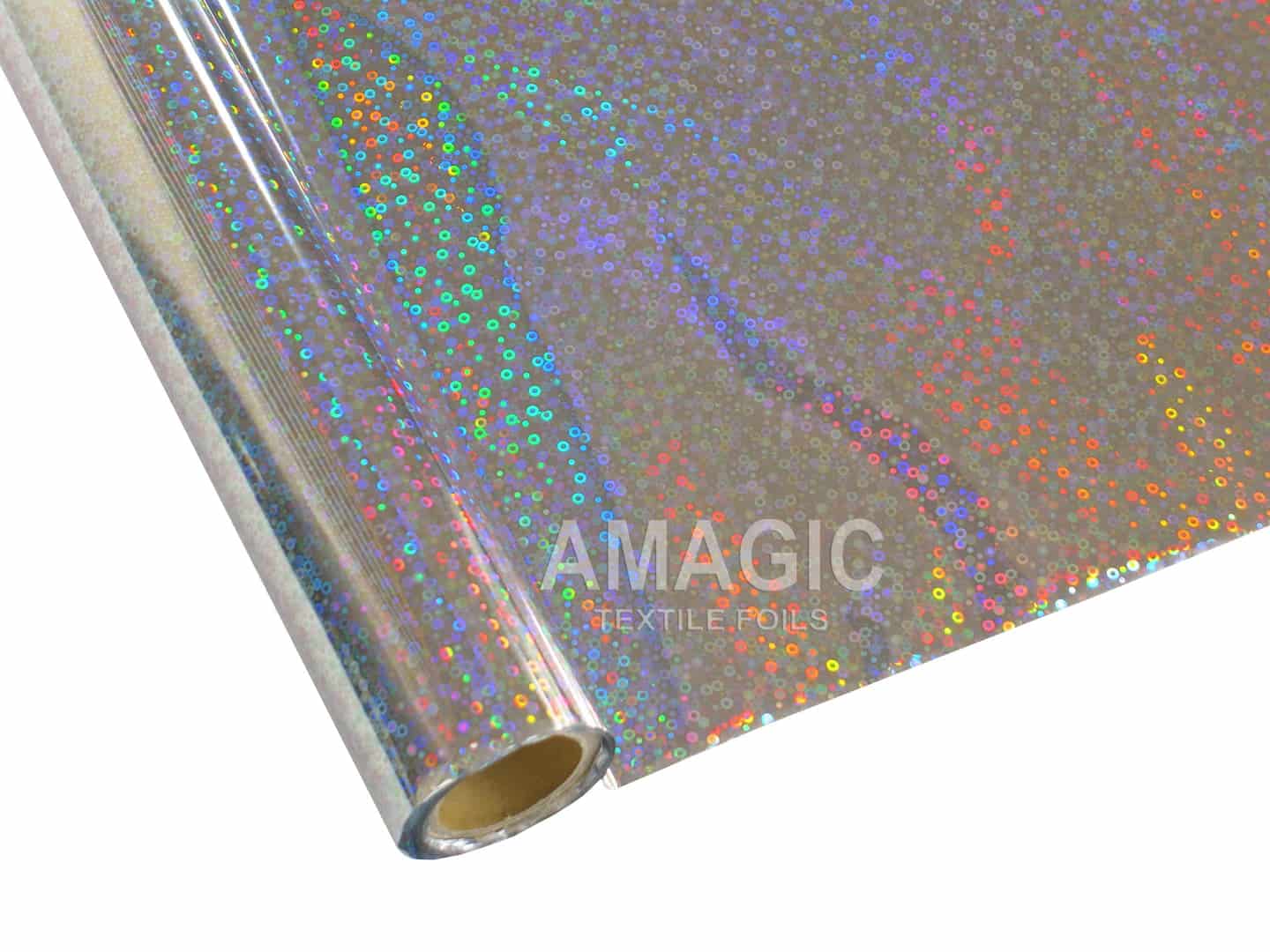 AMagic Holographic S0HP65 Sequins Heat Transfer Foil - Create Shiny Metallic Designs
