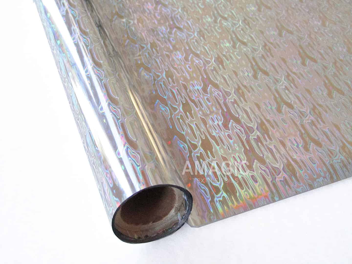 AMagic Holographic S0K114 Waterfall Heat Transfer Foil - Create Shiny Metallic Designs