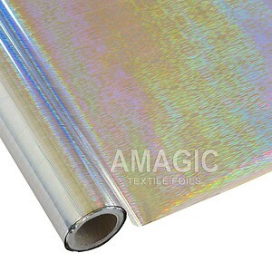 AMagic Holographic S0K219 Weave Heat Transfer Foil - Create Shiny Metallic Designs