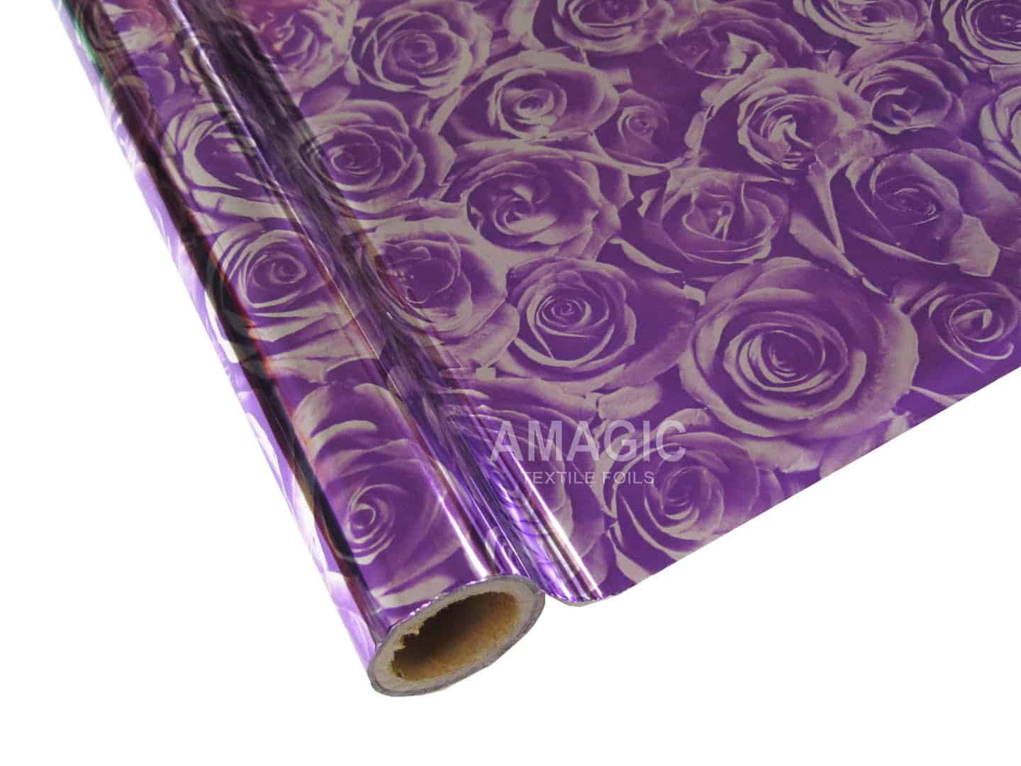 AMagic Specialty V2AD01 Roses Heat Transfer Foil - Create Shiny Metallic Designs