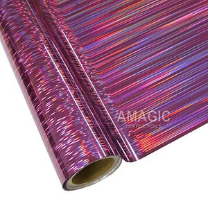 AMagic Holographic VDK271 Lines Heat Transfer Foil - Create Shiny Metallic Designs