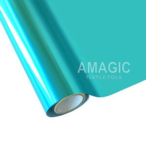 AMagic BB Lagoon Blue Heat Transfer Foil - Create Shiny Metallic Designs