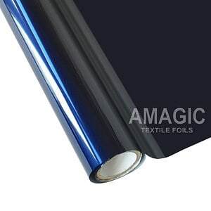 AMagic BD Navy Blue Heat Transfer Foil - Create Shiny Metallic Designs