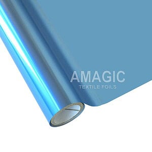AMagic BE Powder Blue Heat Transfer Foil - Create Shiny Metallic Designs