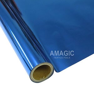 AMagic BH Sapphire Blue Heat Transfer Foil - Create Shiny Metallic Designs