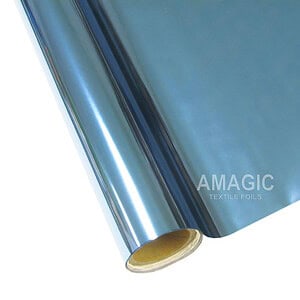 AMagic BJ Sky Blue Heat Transfer Foil - Create Shiny Metallic Designs