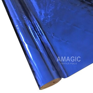 AMagic BK Cobalt Blue Heat Transfer Foil - Create Shiny Metallic Designs