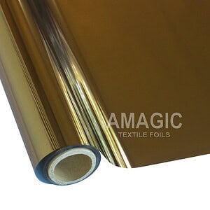 AMagic H6 Brass Heat Transfer Foil - Create Shiny Metallic Designs