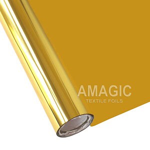 AMagic HB Pale Gold Heat Transfer Foil - Create Shiny Metallic Designs