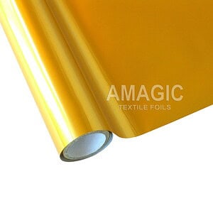 AMagic HD Matte Gold Heat Transfer Foil - Create Shiny Metallic Designs
