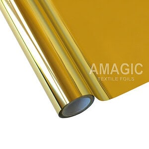 AMagic HG Sunlight Gold Heat Transfer Foil - Create Shiny Metallic Designs