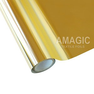 AMagic HH Tinsel Gold Heat Transfer Foil - Create Shiny Metallic Designs